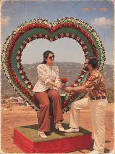 Rewinding our love story to the 80's ⏪❤️
.
.
(ChatGPT,trend,