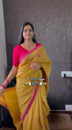 Sawan me shringar ❤️💚 
Comment “saree” for the link,  This 