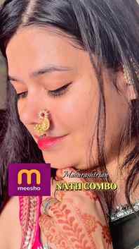 Marathi look ka woh perfect traditional touch 🤍✨
Ye Marath