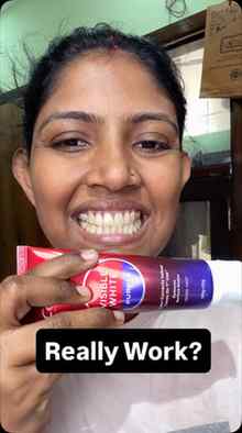 Peeli teeth se sharm aati thi? 😭
Colgate Visible White 7 di