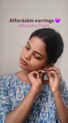 Affordable earrings🤍
.
.
..
.
#earringlove #meesho #review