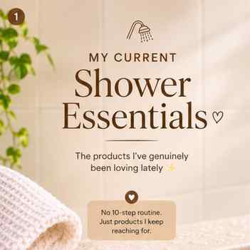 Current shower essentials that have officially earned a perm