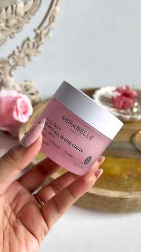 Trying out the @mirabellekorea Red Rice All In One Cream, an