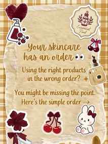 Confused about which skincare product goes first? 👀
Here’s