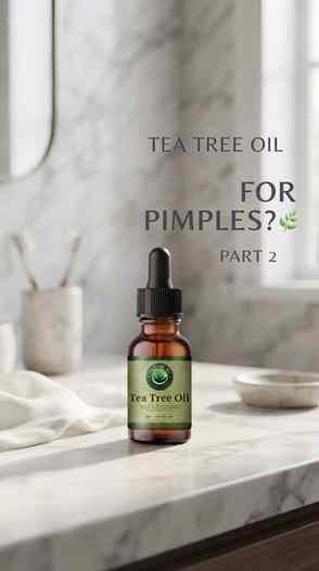 Tea Tree Oil users, STOP! 🌿👀 Before you use it on a pimple