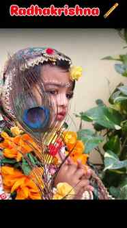 Radha Krishna 🪈#cute #kids #viral #trending #meshoo andhra