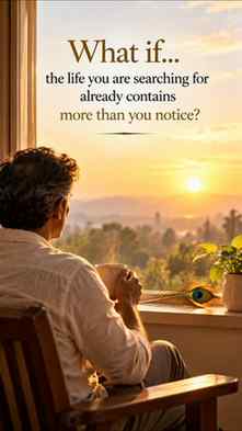 Sometimes, we are so busy looking for what is missing…
that
