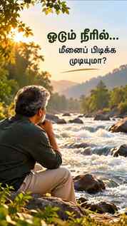 When the water is restless,
the fish beneath it cannot be se