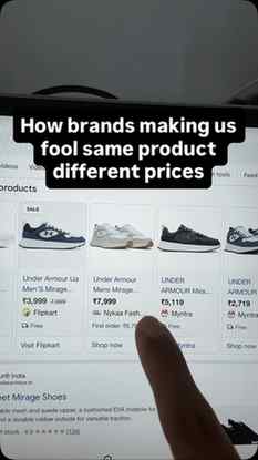 Amazon flipkart ajio price difference how they are making us
