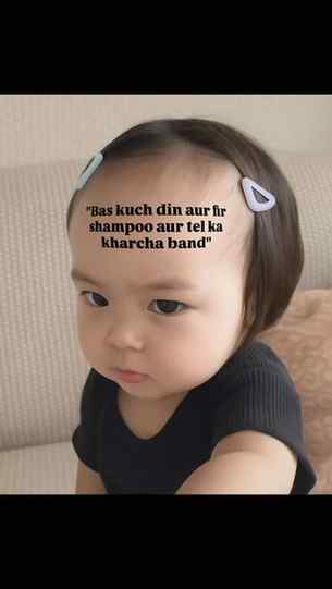 Mamla hat ke bahar chala gaya hai๐ญ
[Hairfall shampoo oil h