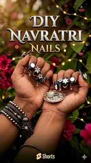 Diy navratri trending nails #ᴛʀᴇɴᴅɪɴɢᴘᴏsᴛ #navratrinails #na