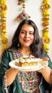 Pistachio + rose + tres leches = the prettiest Rakhi dessert