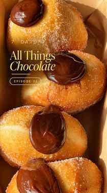 Eggless Chocolate Bombolonis

Day two of convincing you that