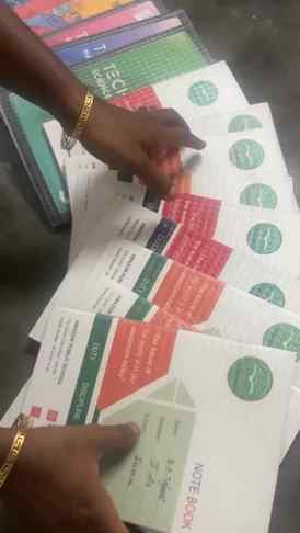 Indha trick therincha… parents ku school new books cover pan