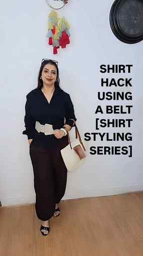 Wait… don’t wear your basic black shirt the usual way 👀🖤