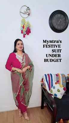 POV: You found the prettiest festive kurta set on Myntra… un