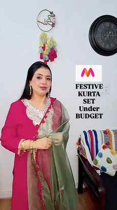POV: You found the prettiest festive kurta set on Myntra… un