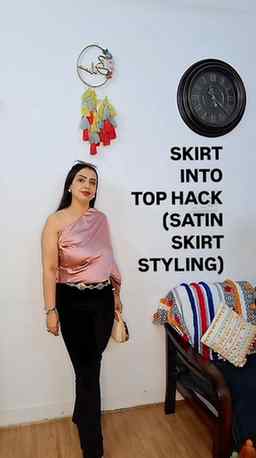 You’re wearing your skirt wrong… 👀✨
Because this silk/sati