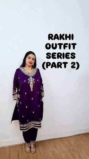 A little desi, a little glam… and totally Rakhi ready 💜✨
R