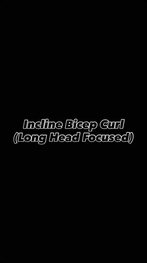 💪 How to do Incline DB Bicep Curl — Long Head Focused
Want