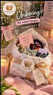 Unboxing the cutest little hamper from @nikitaba_chauhan17 �