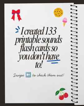 Not just 42, but 133 sounds flash cards that'll build a stro