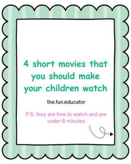4 short movies you should make your children watch: Save pos
