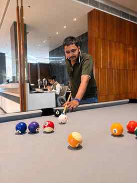 Tried snooker first time.