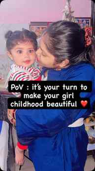 A daughter is not a burden, she is the beauty of your childh