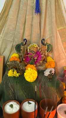 A quiet Janmashtami, just me and my Kṛṣhna🦚🪈
No grand cel