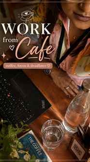 Come let's pretend to work from a café for a few hours. ☕💻✨