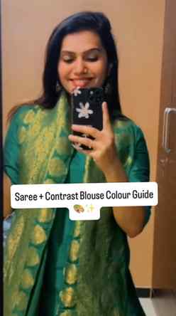 Your saree does not always need matching blouse. Watch till