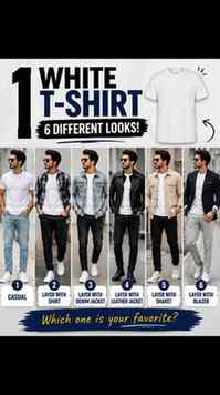 One t shirts many looks .
[ Fashion Kannada T-shirt Men’s fa