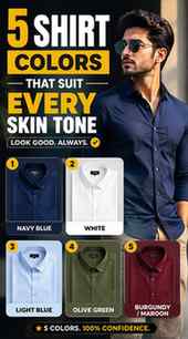 5 Colours shirts that suits everyone skin tone guys .
[Fashi