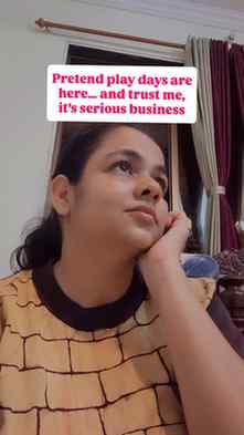Bohot strict rules hote hain bhai 🫣

(toddler pretend play,