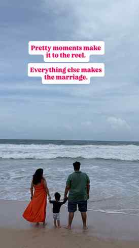8 years 🎂

The reel is pretty. Marriage is pretty and painf