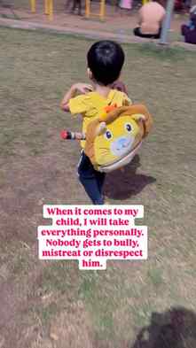 When it comes to my child, I’ll always be soft with him… and