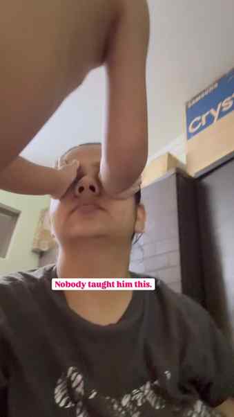 Every time I’d pat cream on his face. Softly. Slowly. Making