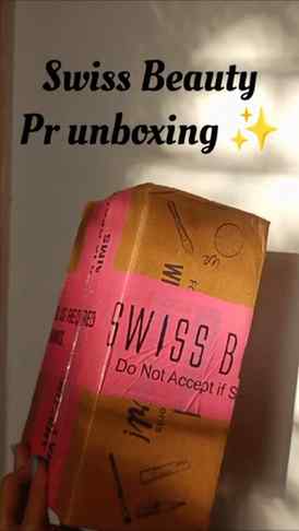 A little Swiss Beauty unboxing β¨π€
The @officialswissbeauty