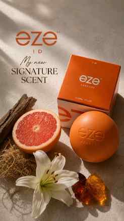 Meet EZE ID
a fragrance that starts fresh and settles into