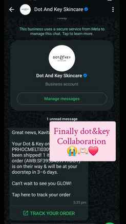 Finally @dotandkey.skincare collaboration receiving 😭🫶🏻❤️
