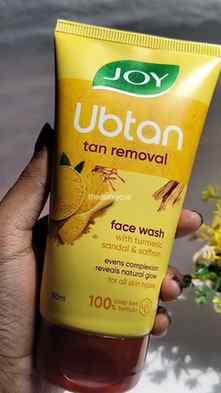 Joy ubtan tan removal facewash is so gentle and soft and it