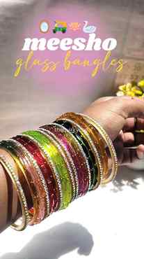 These aesthetic glass bangles are steal deal. Comment 'link'