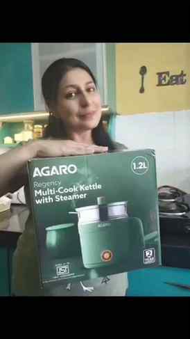 "One kettle, all needs! 😊 AGARO Multi Cook Kettle - Stainle