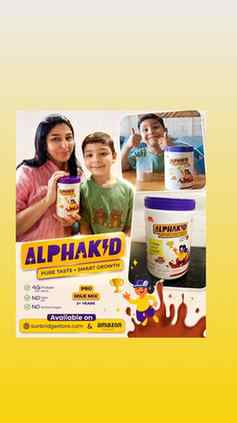 Every sip matters.
So we chose ALPHAKID MILK MIX 😋
No nas