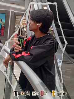 Riding the escalator to greatness! 🥤⚡ Time to turn up the e
