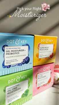 Grab your favorite Moisturizer from @dotandkey.skincare Comm