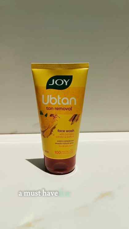 I have been using this Ubtan tan removal face wash from @joy