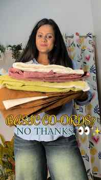 Agar co-ord set pehenna hai, toh aisa ho jo log notice karei
