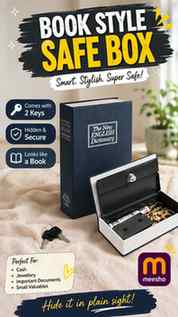 Hide it in plain sight! 👀🔐
A book-style safe that looks li